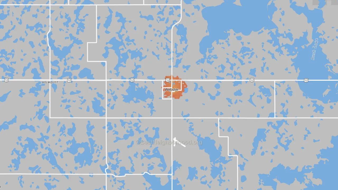 Bike Grade map of 57274, SD
