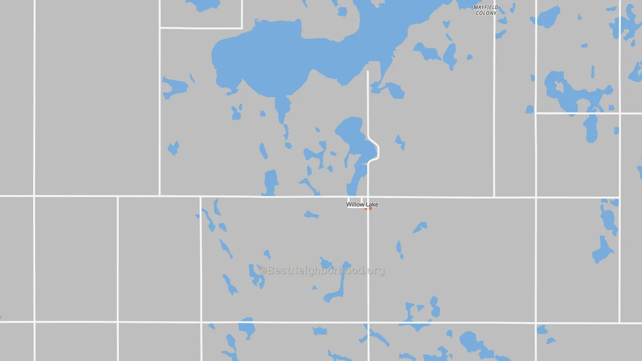 Bike Grade map of 57278, SD