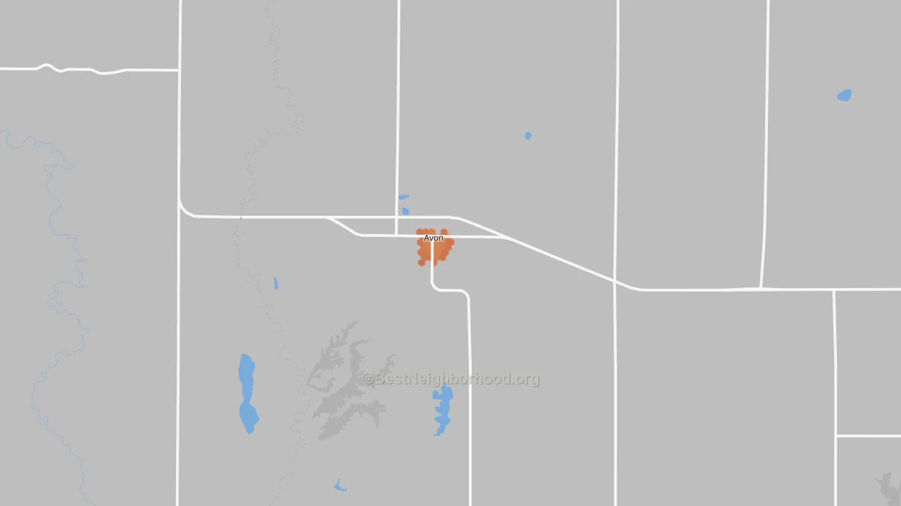 Bike Grade map of 57315, SD