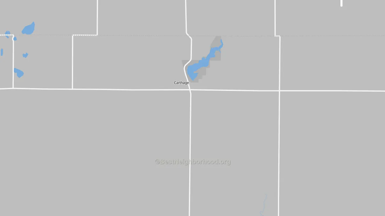 Bike Grade map of 57323, SD