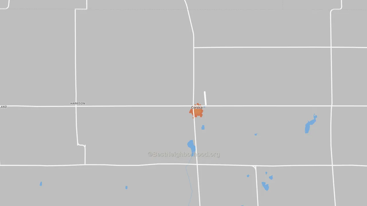 Bike Grade map of 57328, SD