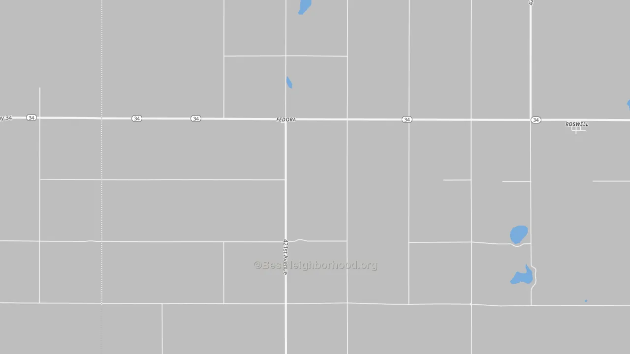 Bike Grade map of 57337, SD