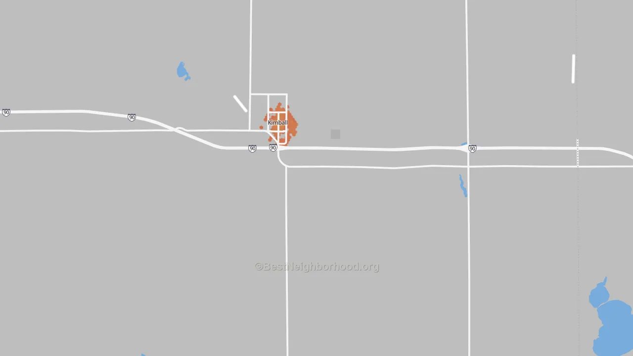 Bike Grade map of 57355, SD