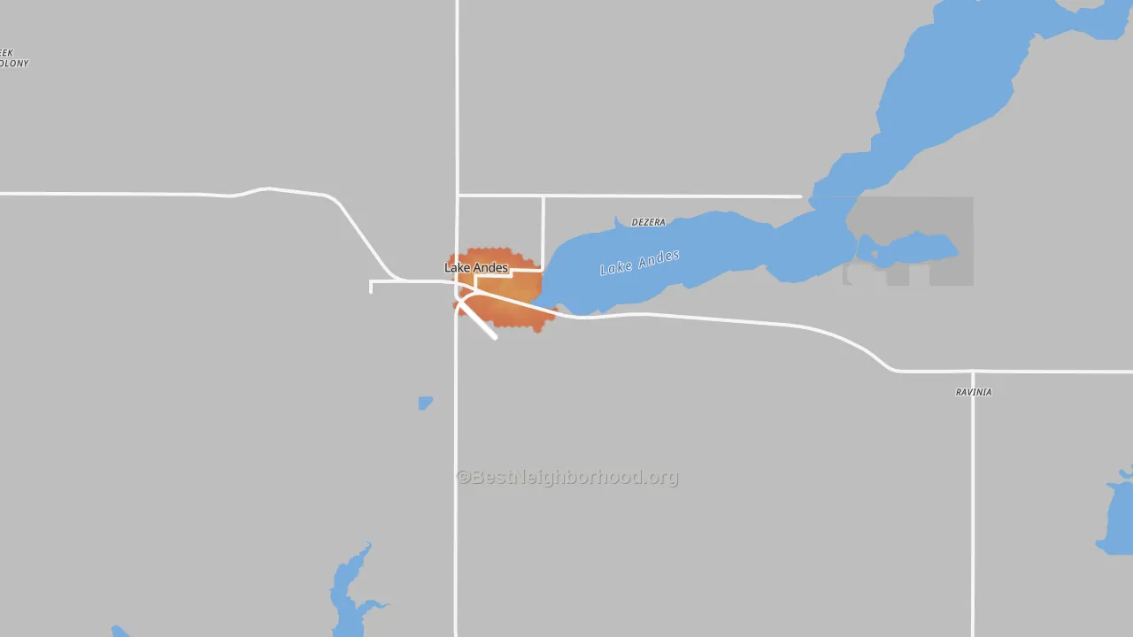 Bike Grade map of 57356, SD