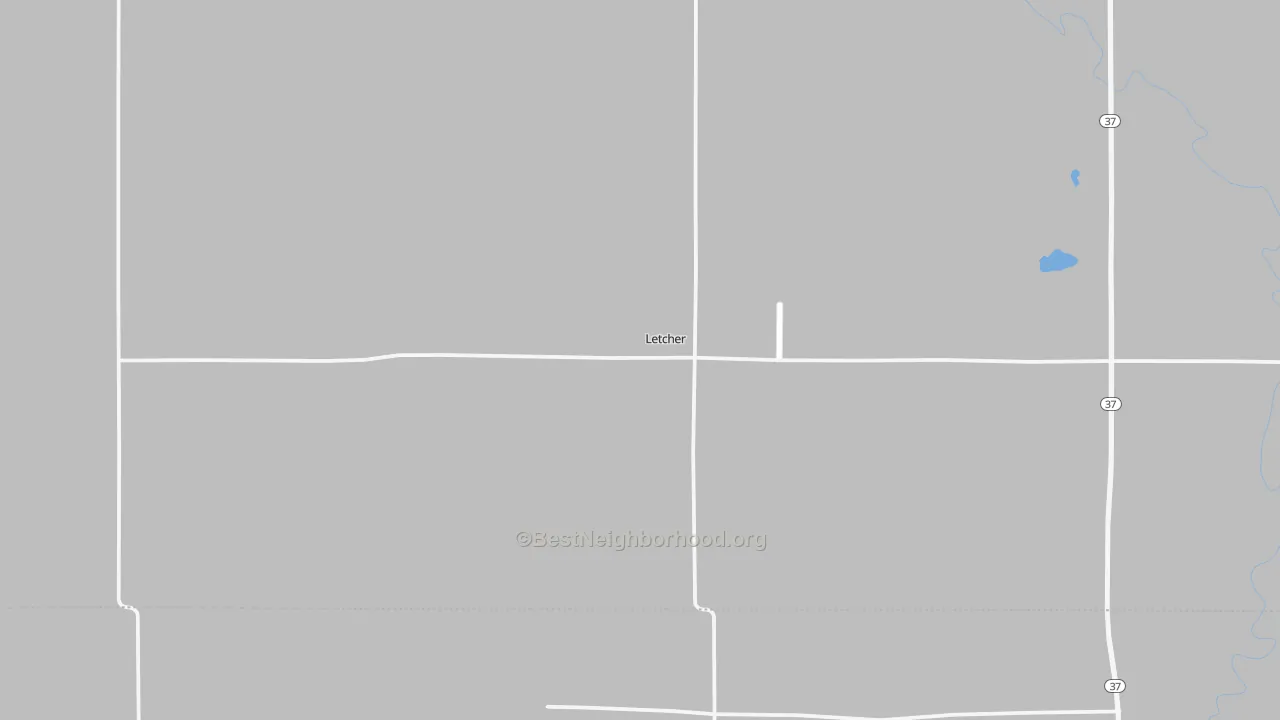 Bike Grade map of 57359, SD