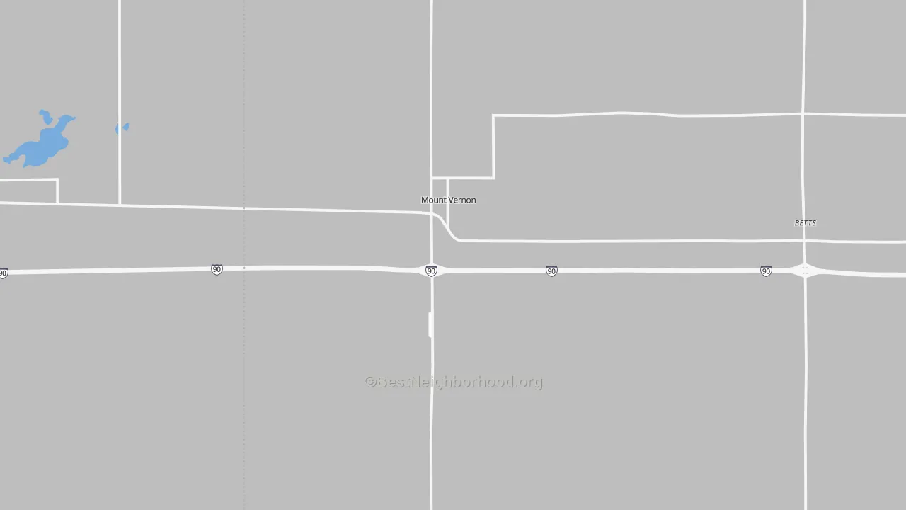 Bike Grade map of 57363, SD