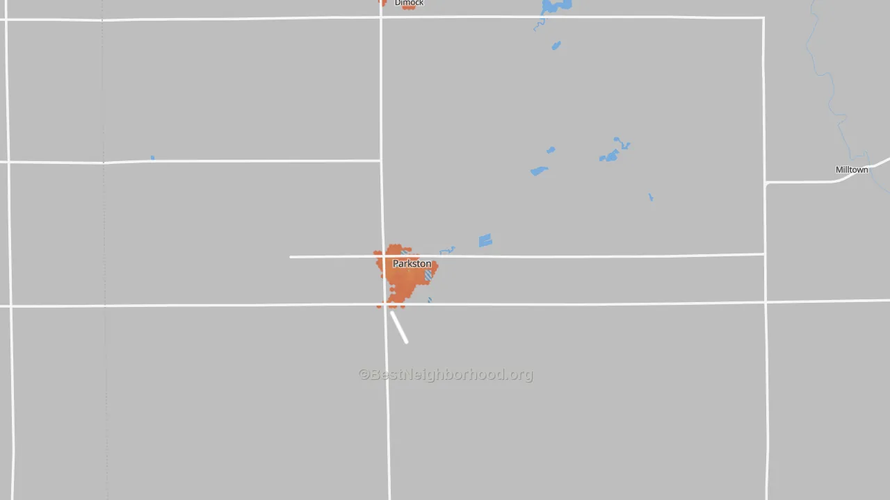 Bike Grade map of 57366, SD