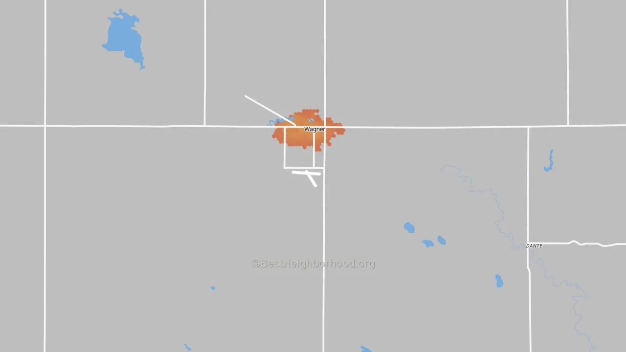 Bike Grade map of 57380, SD