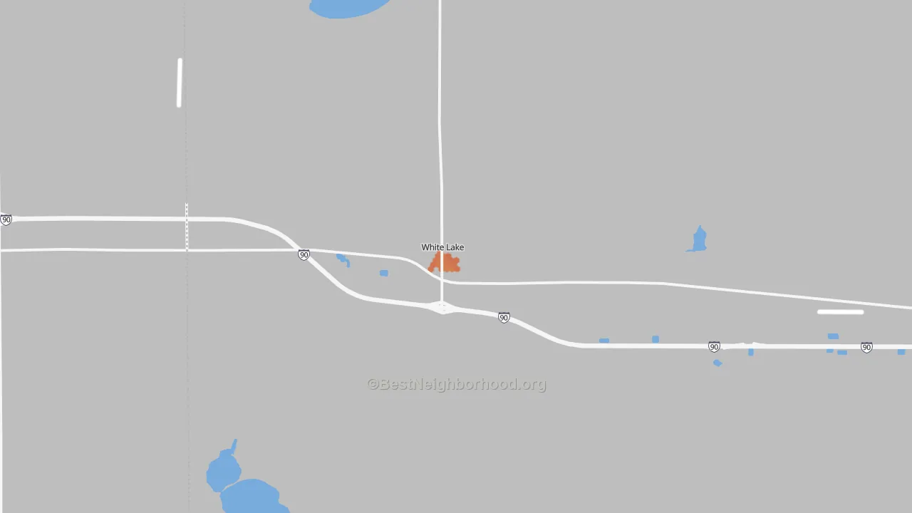 Bike Grade map of 57383, SD