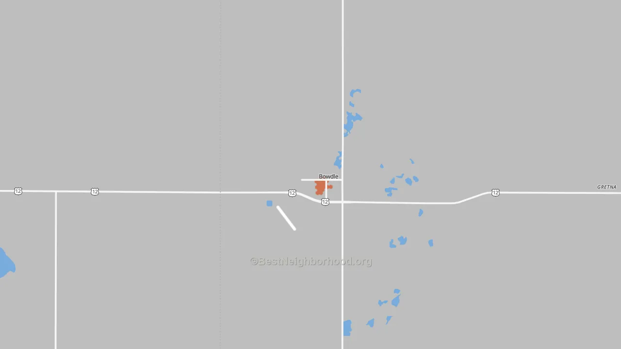 Bike Grade map of 57428, SD