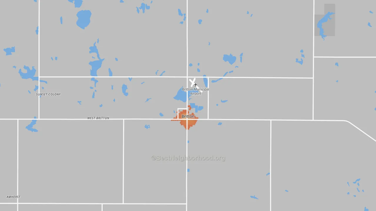Bike Grade map of 57430, SD