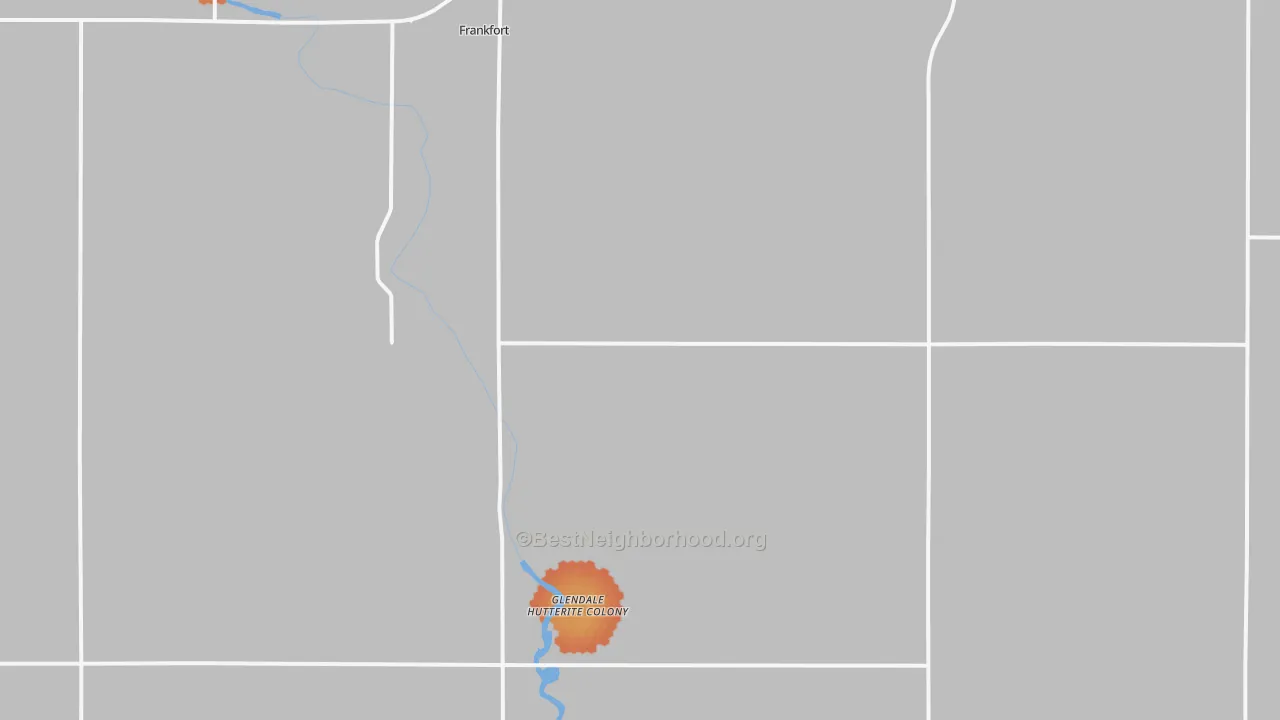 Bike Grade map of 57440, SD