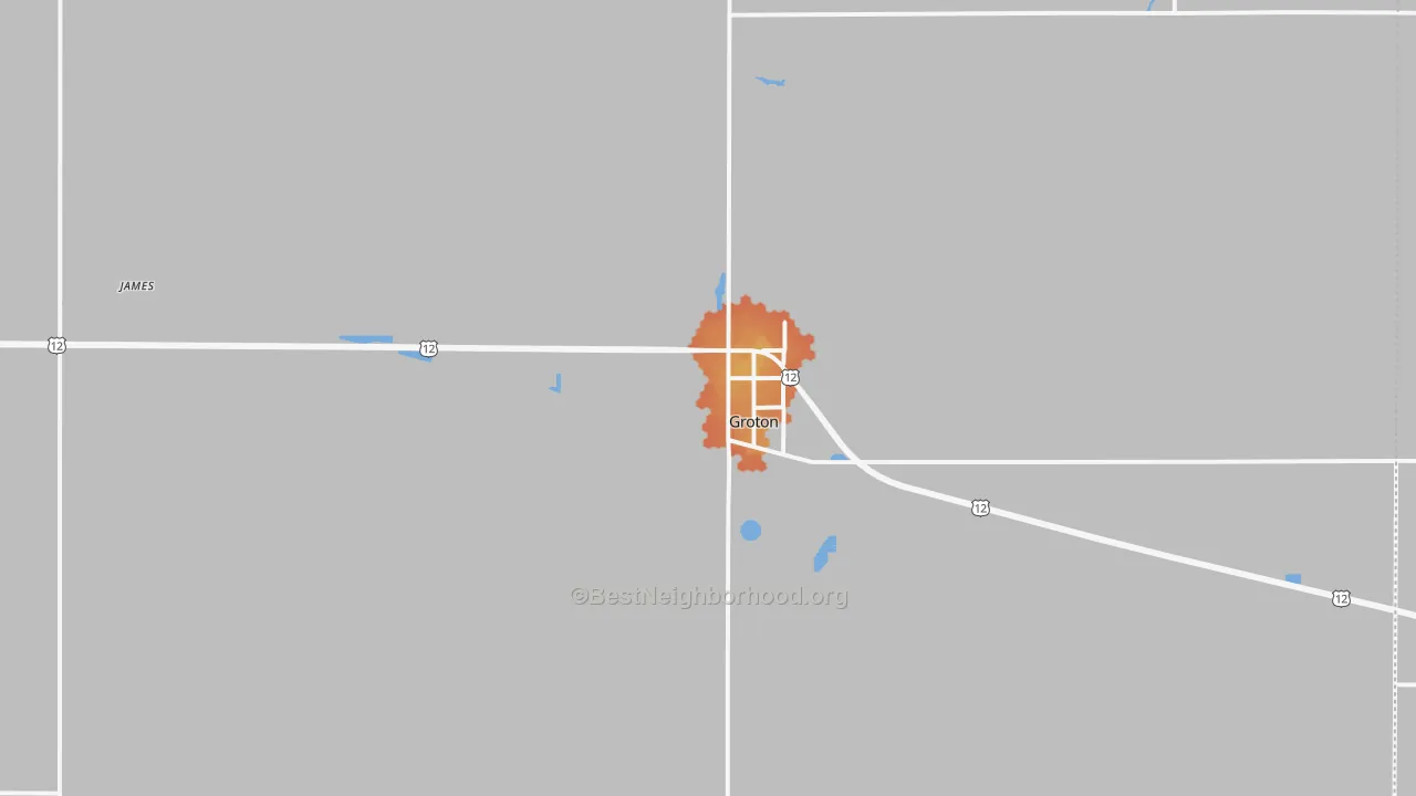 Bike Grade map of 57445, SD