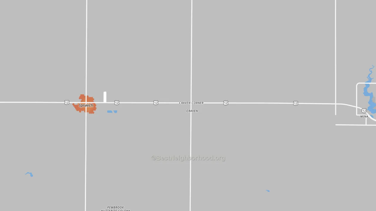 Bike Grade map of 57451, SD