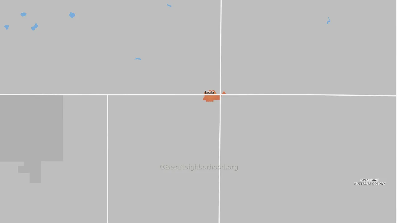 Bike Grade map of 57456, SD