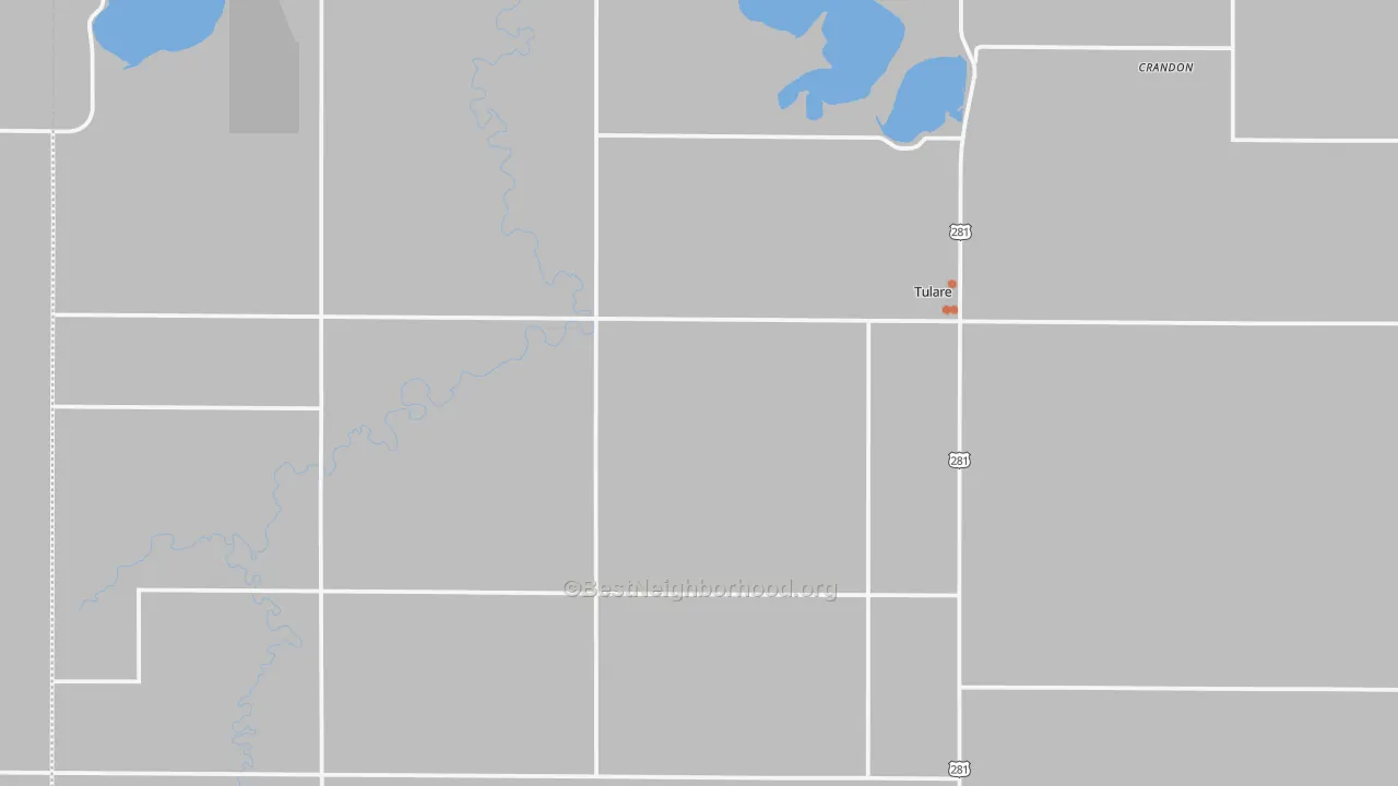 Bike Grade map of 57476, SD