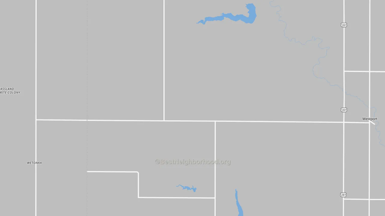 Bike Grade map of 57481, SD