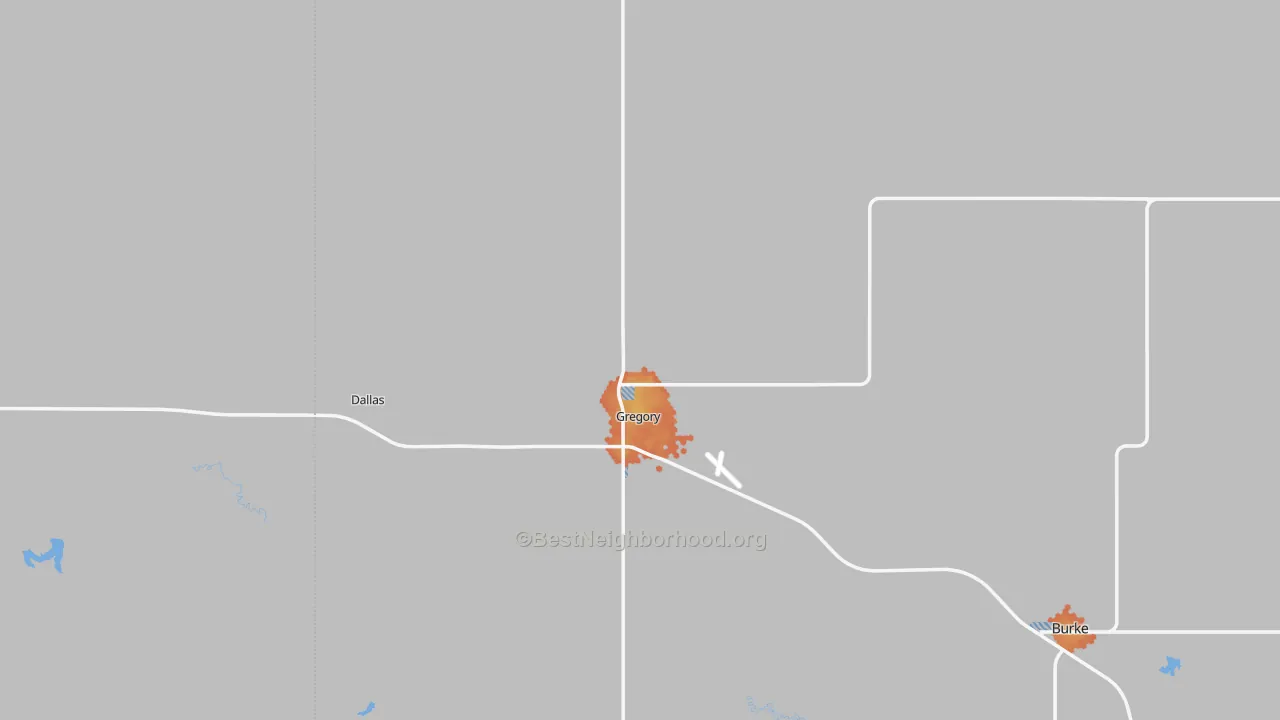 Bike Grade map of 57533, SD