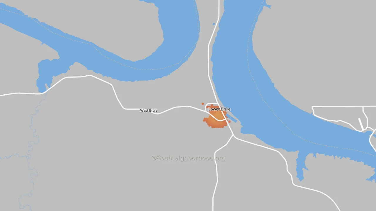 Bike Grade map of 57548, SD