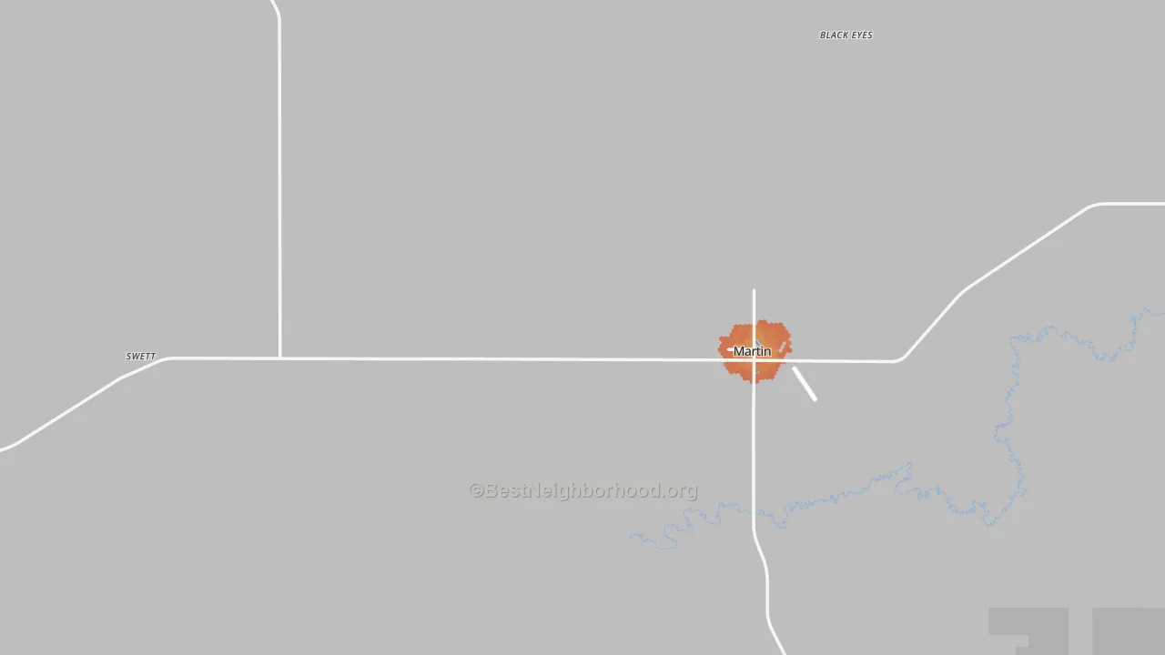Bike Grade map of 57551, SD