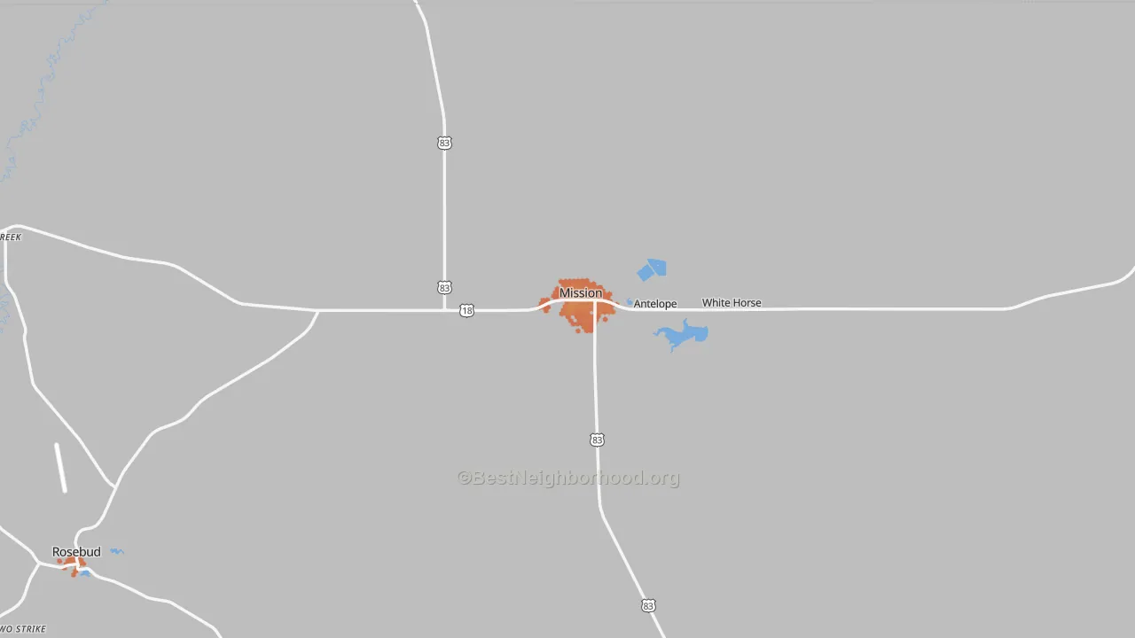 Bike Grade map of 57555, SD