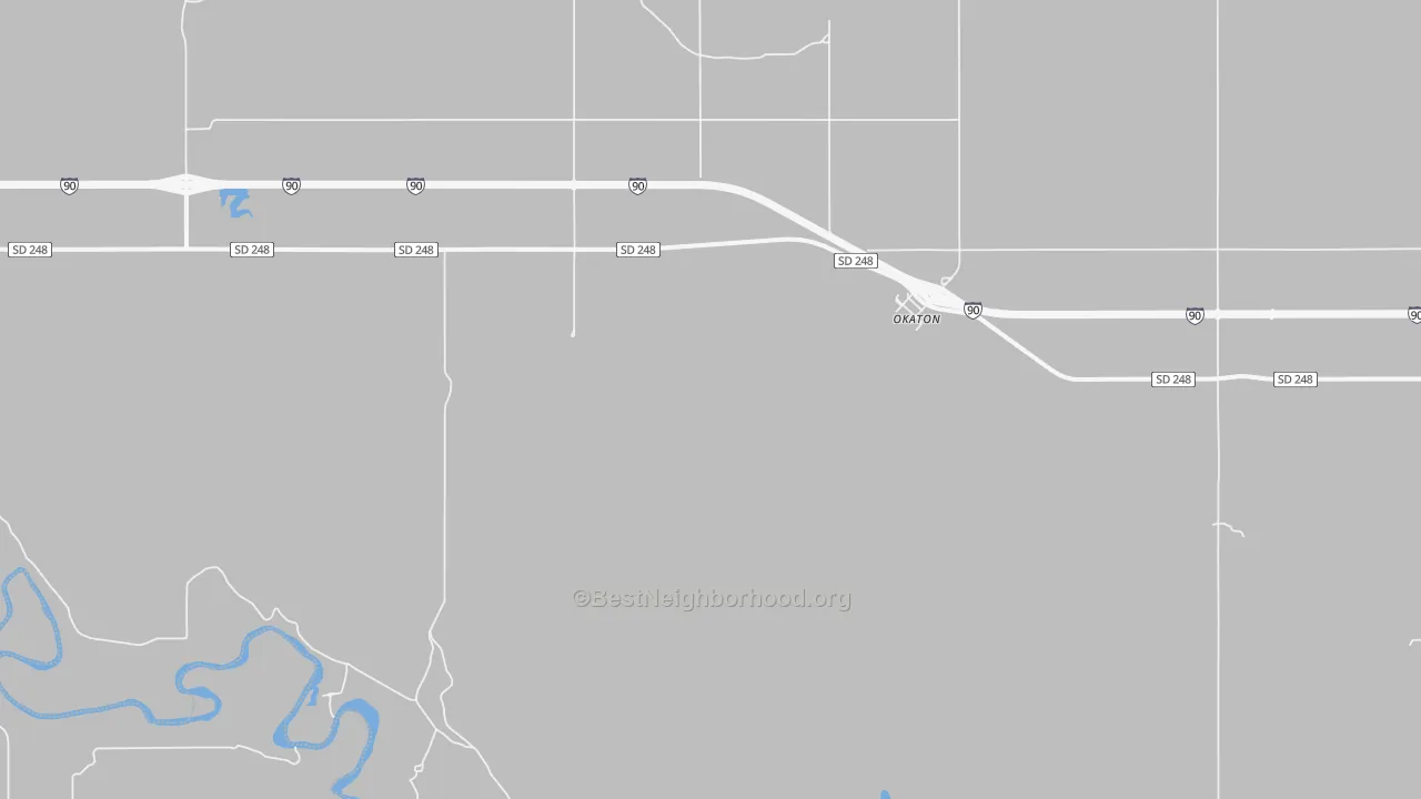 Bike Grade map of 57562, SD
