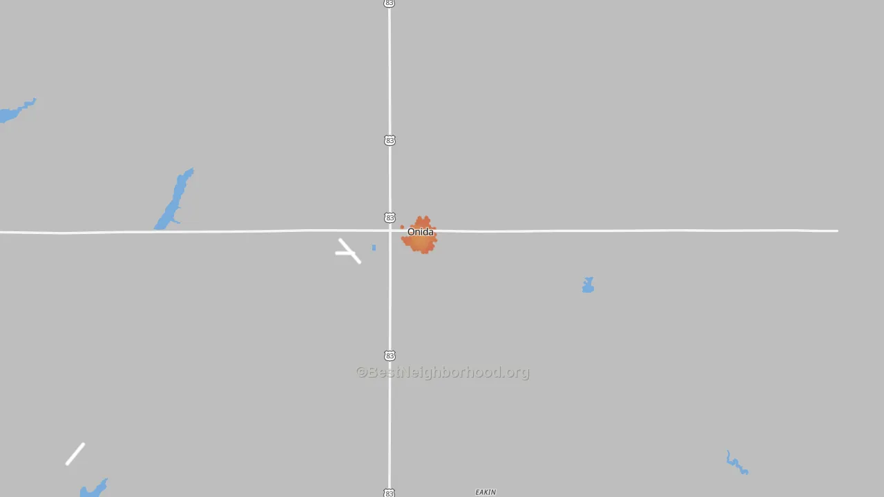Bike Grade map of 57564, SD