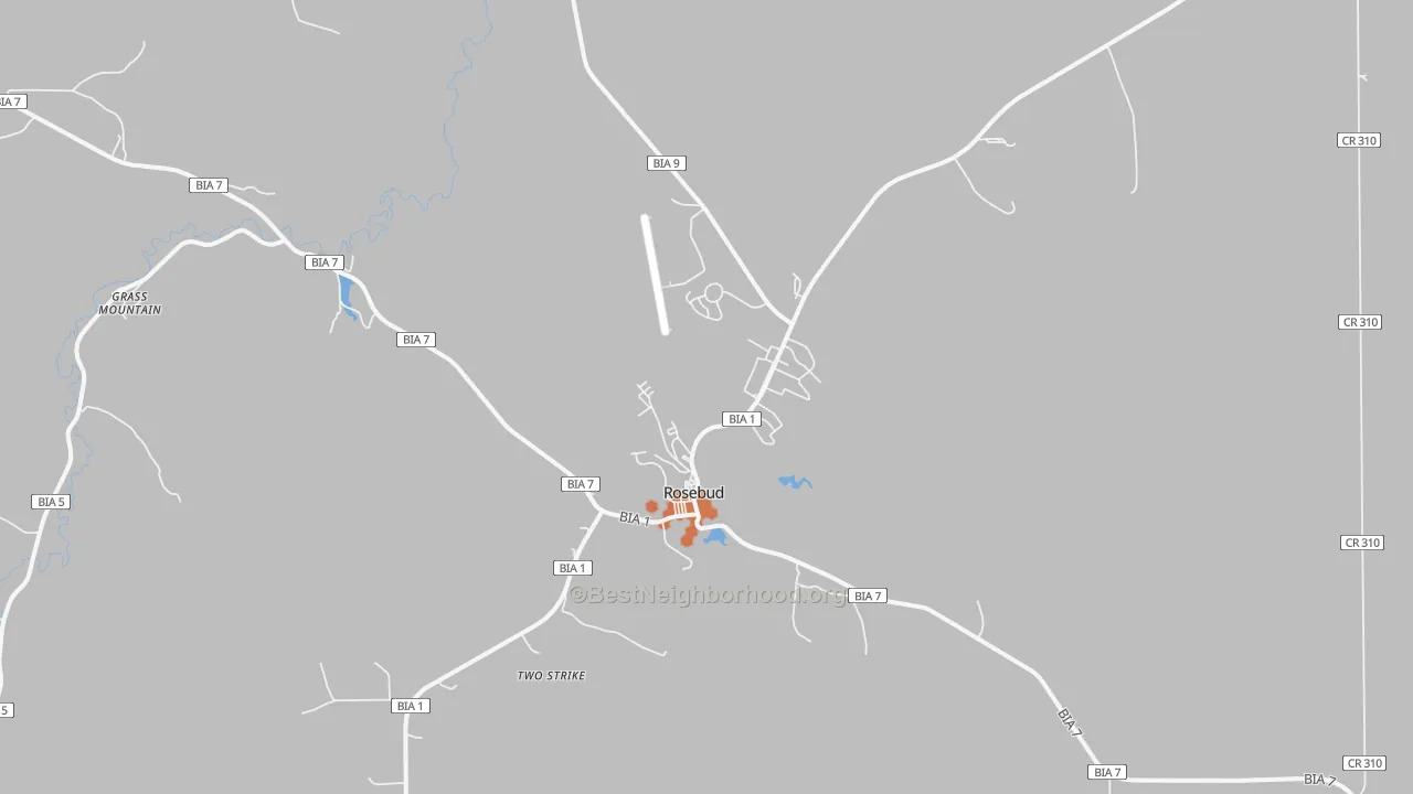 Bike Grade map of 57570, SD