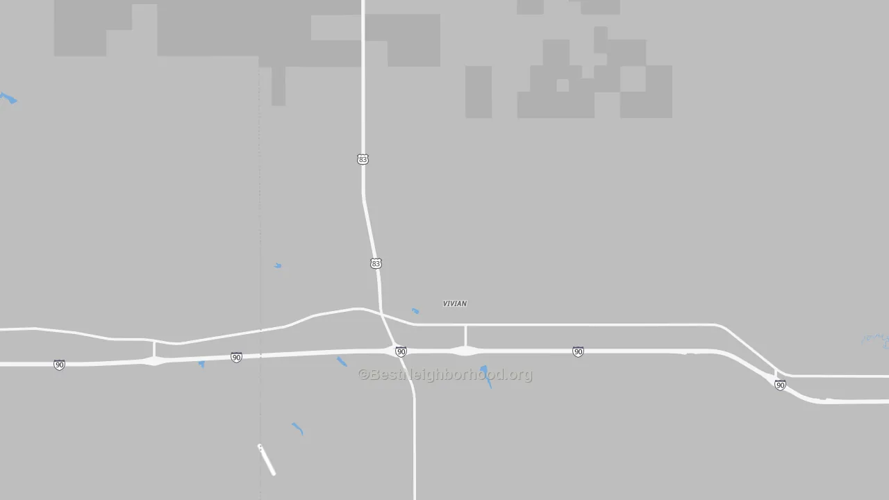 Bike Grade map of 57576, SD