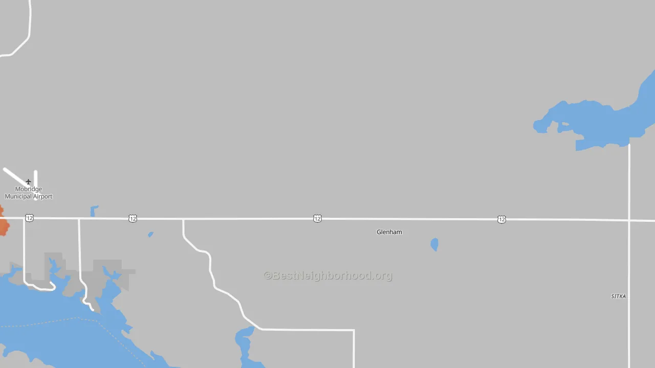 Bike Grade map of 57631, SD