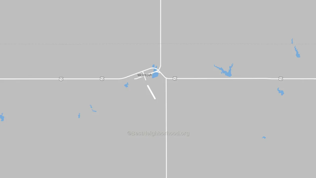 Bike Grade map of 57641, SD