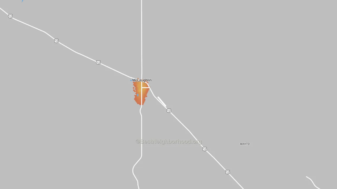 Bike Grade map of 57642, SD
