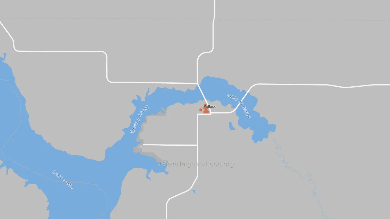 Bike Grade map of 57648, SD