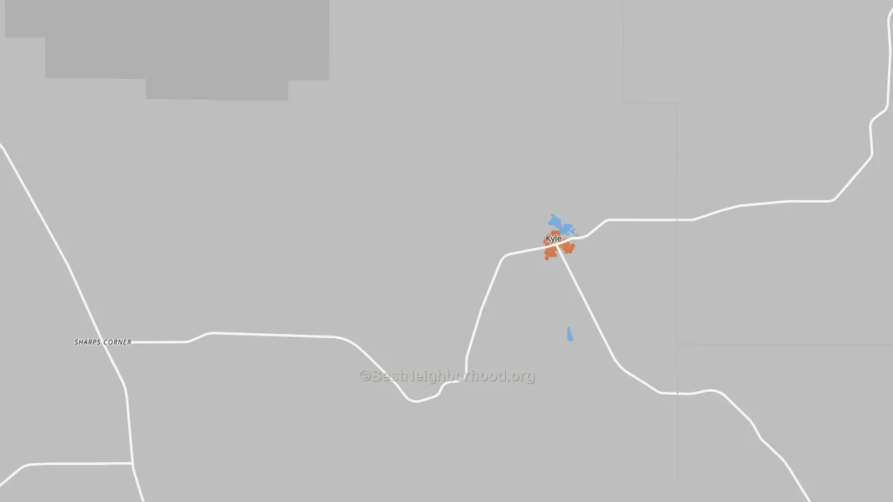 Bike Grade map of 57752, SD