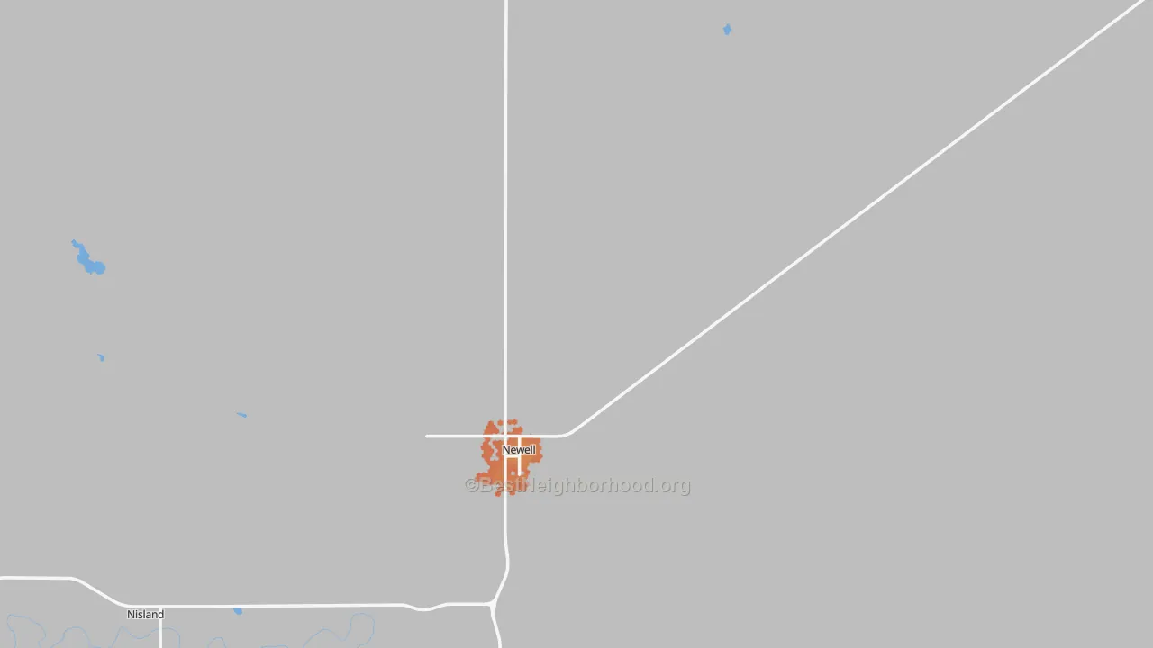 Bike Grade map of 57760, SD