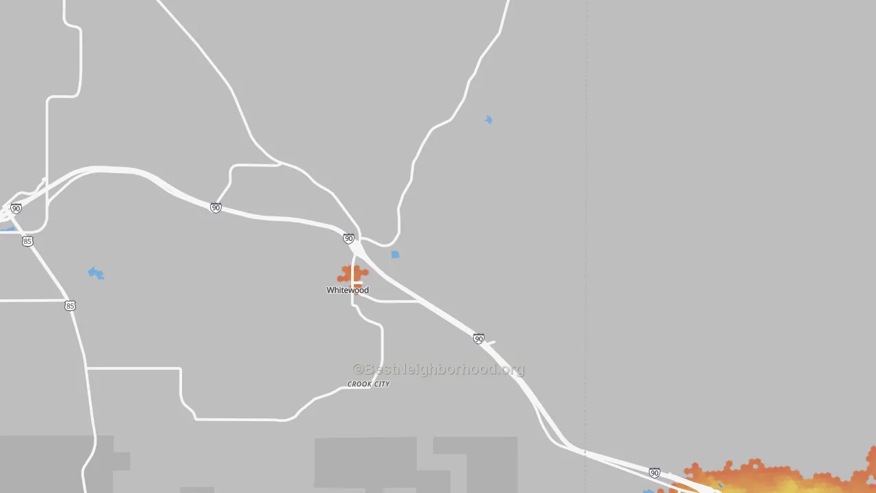 Bike Grade map of 57793, SD