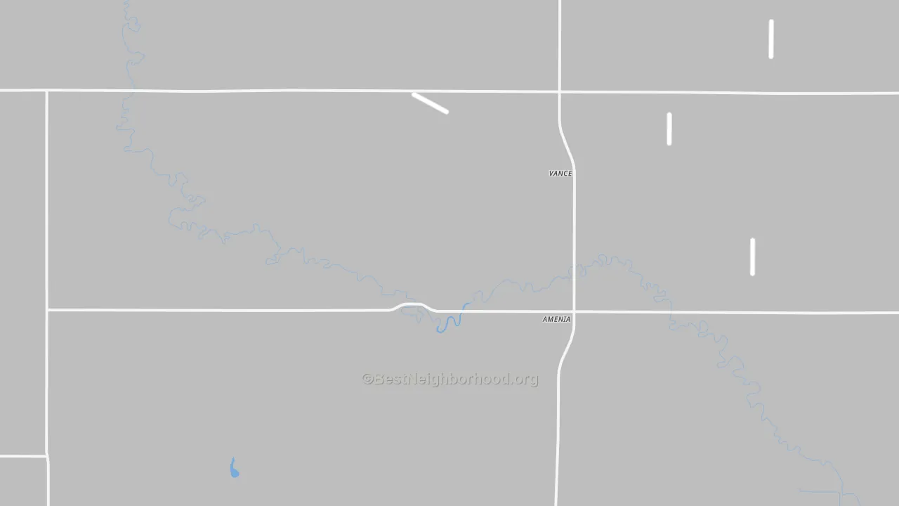 Bike Grade map of 58004, ND