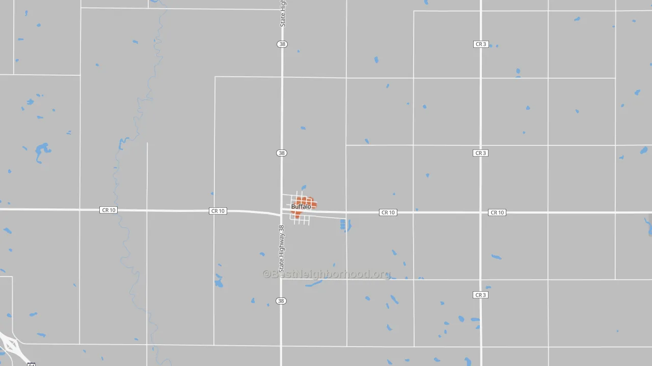 Bike Grade map of 58011, ND