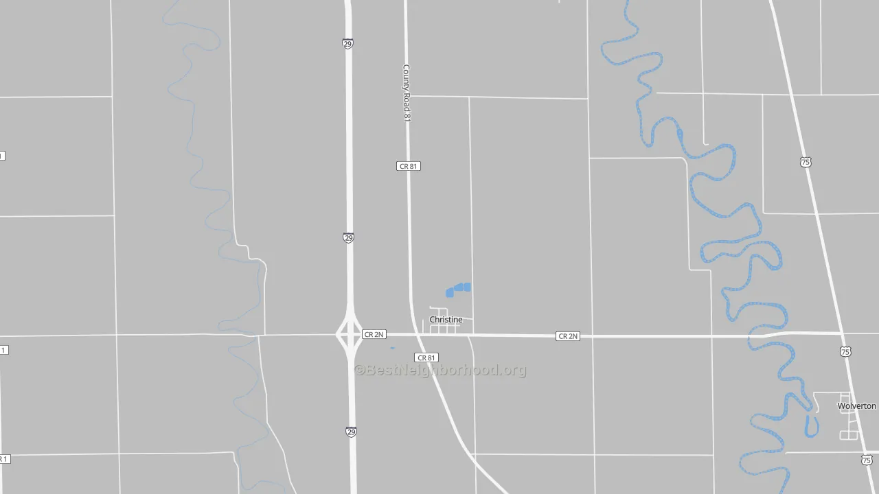 Bike Grade map of 58015, ND