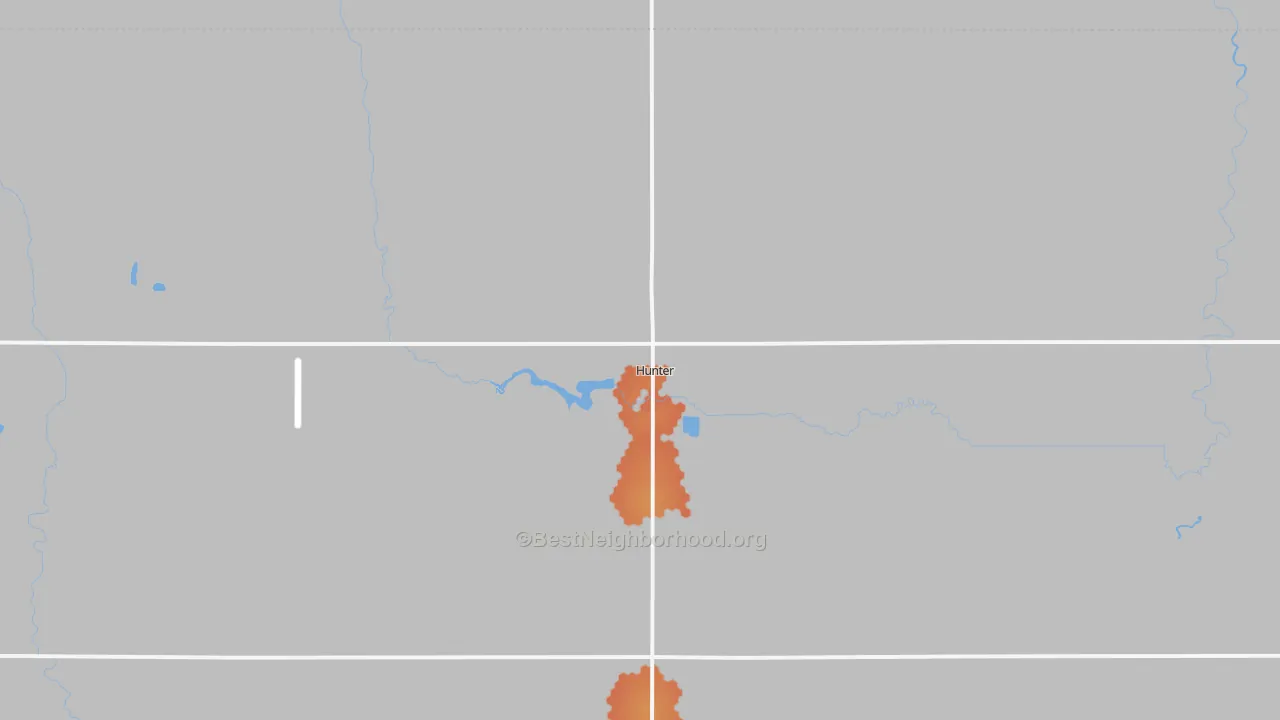 Bike Grade map of 58048, ND