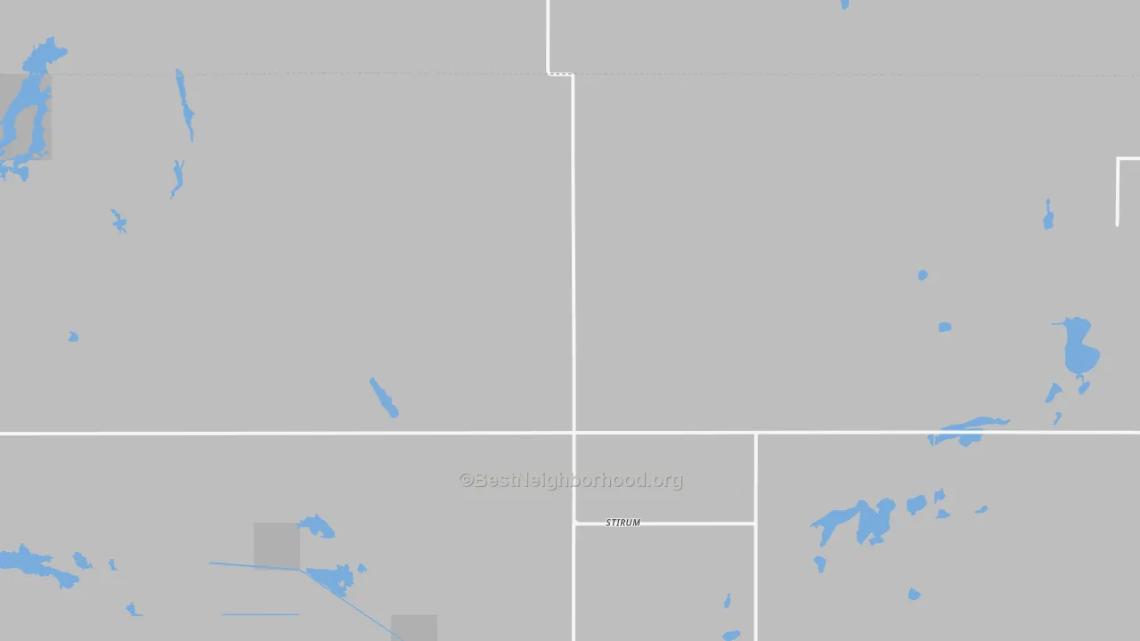 Bike Grade map of 58069, ND