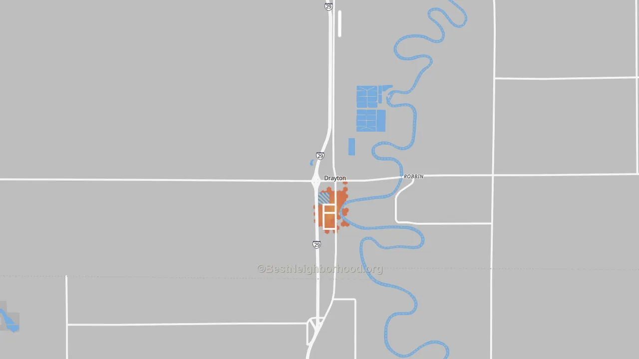 Bike Grade map of 58225, ND