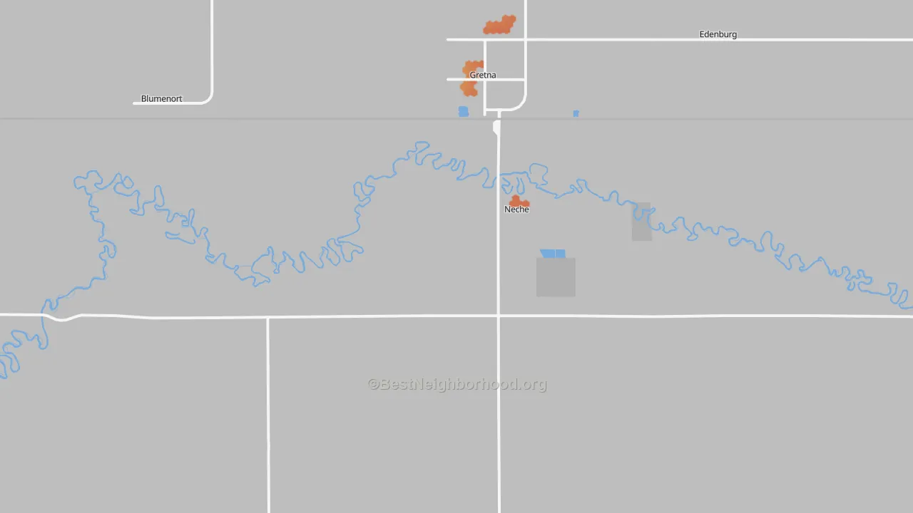 Bike Grade map of 58265, ND