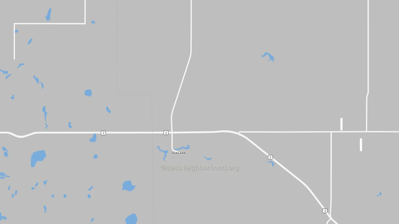 Bike Grade map of 58266, ND