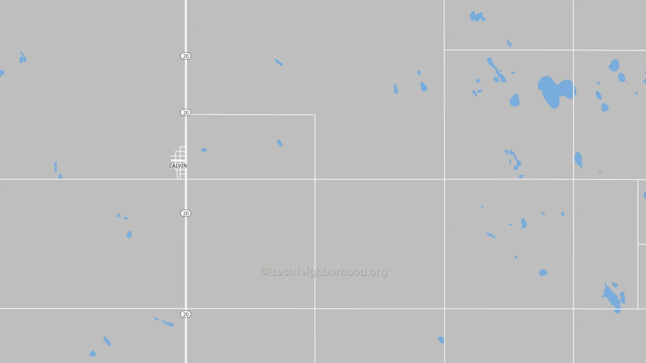 Bike Grade map of 58323, ND