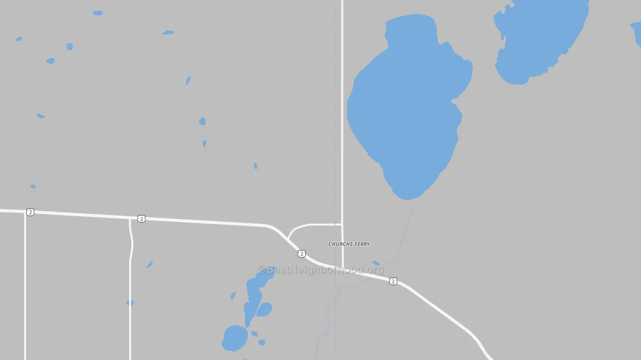 Bike Grade map of 58325, ND