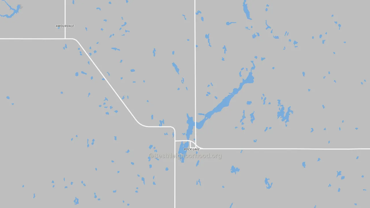 Bike Grade map of 58365, ND