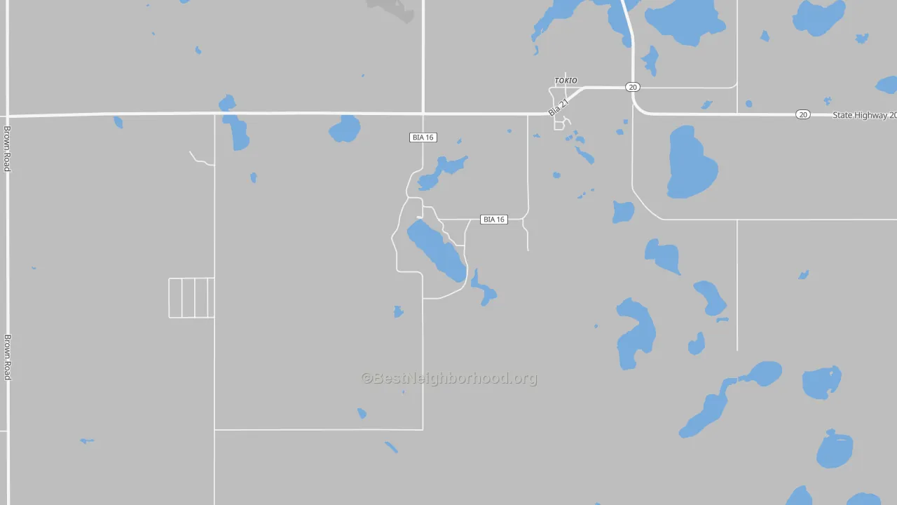 Bike Grade map of 58379, ND