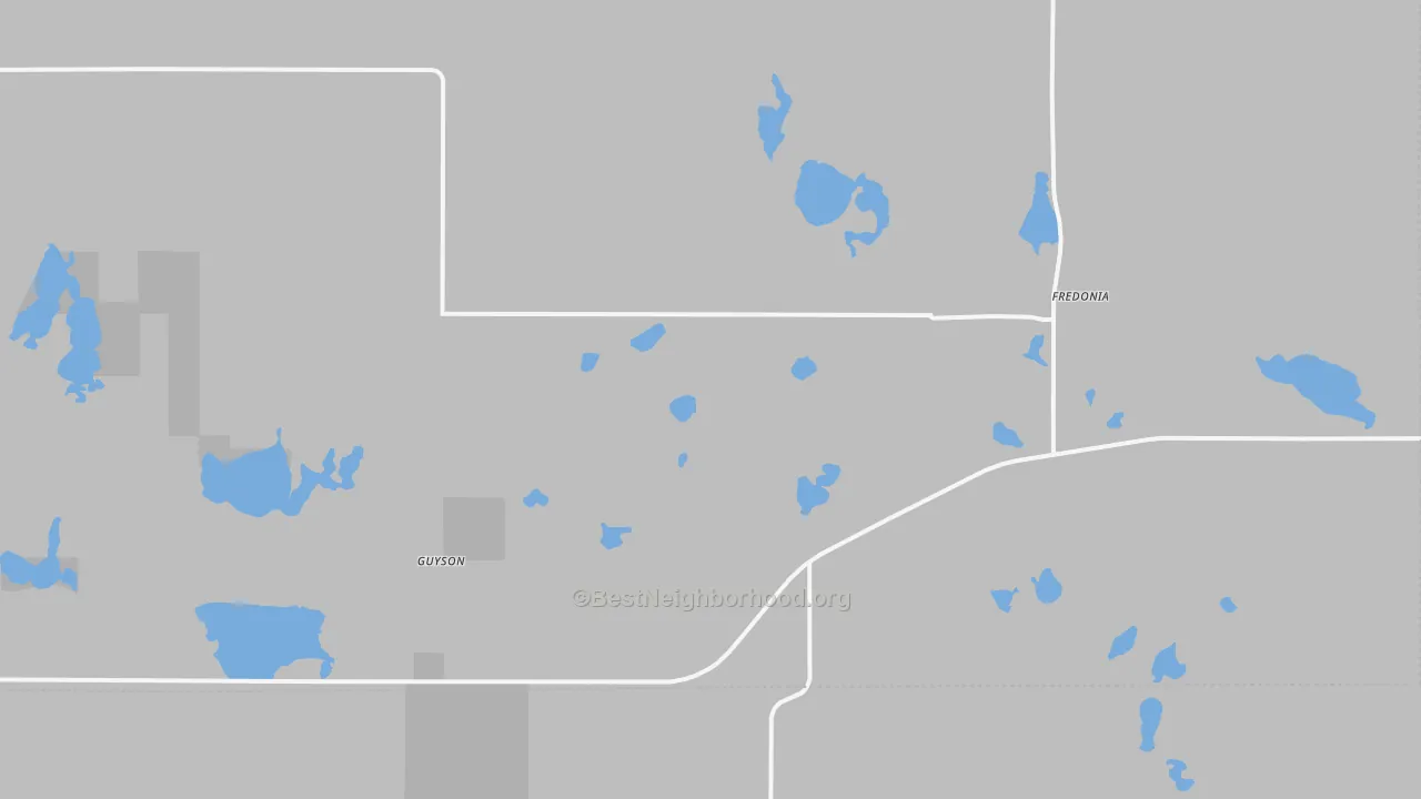 Bike Grade map of 58440, ND