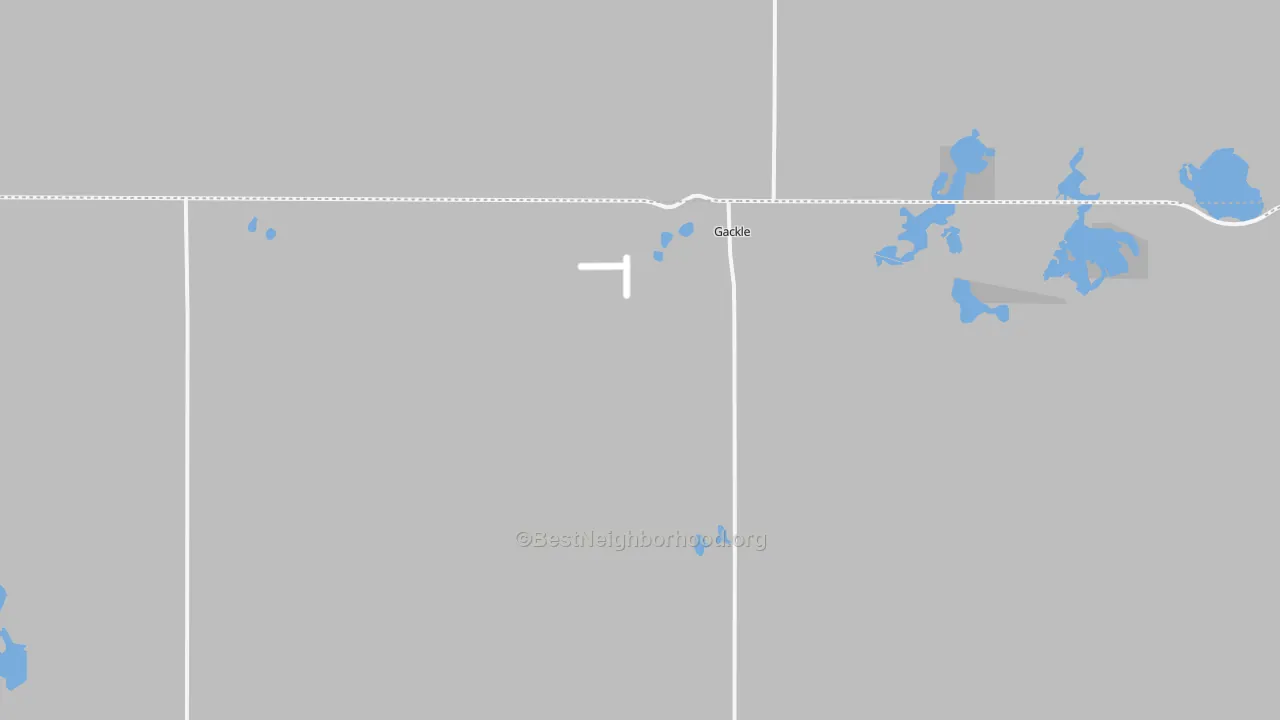Bike Grade map of 58442, ND